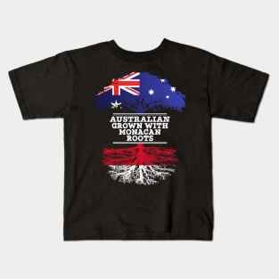 Australian Grown With Monacan Roots - Gift for Monacan With Roots From Monaco Kids T-Shirt